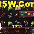 Tela de boas-vindas e lobby de jogos do aplicativo TPTP